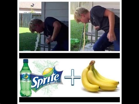 why does banana and sprite make you vomit